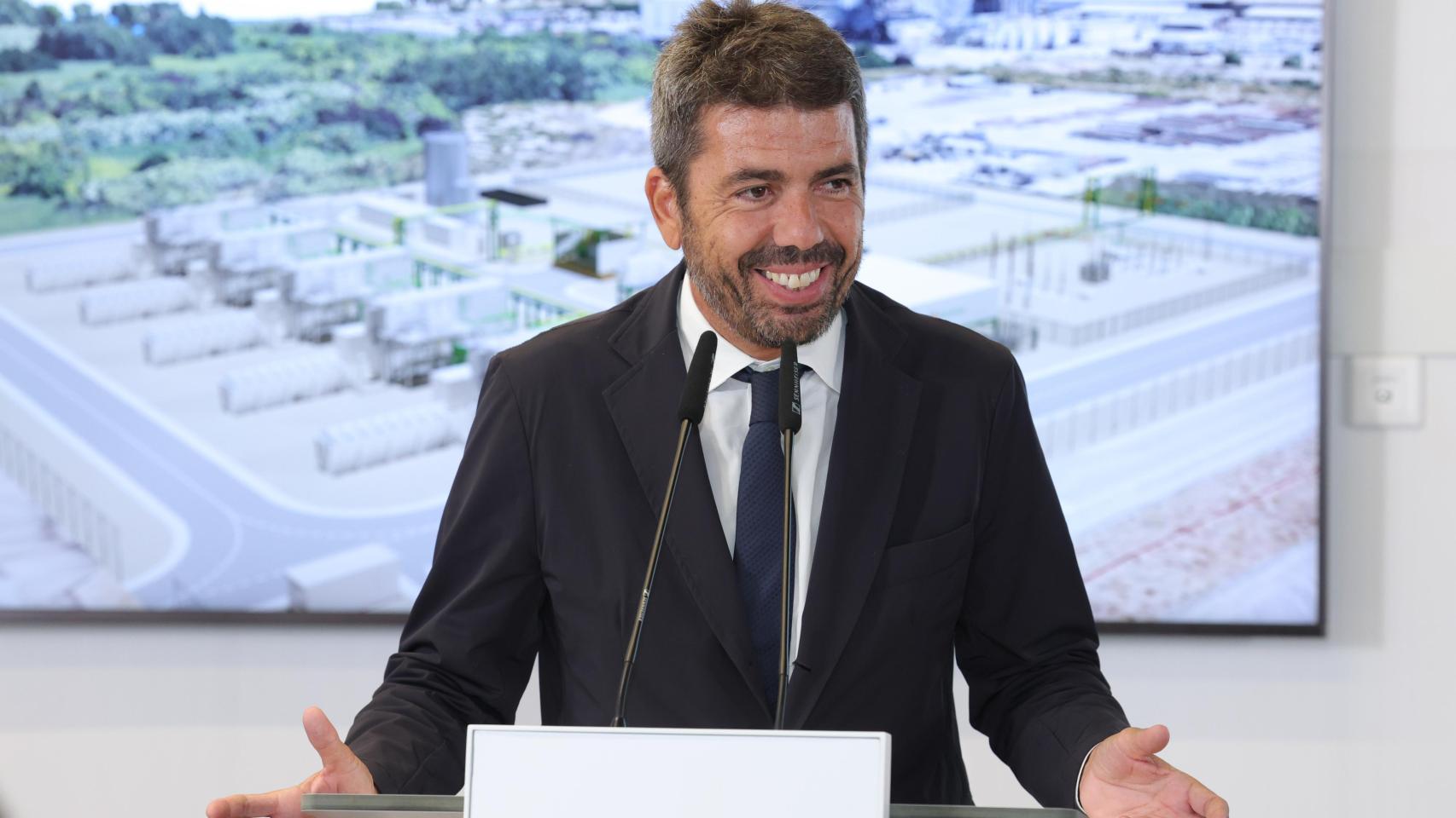 Carlos Mazón, presidente de la Generalitat Valenciana, en el acto de BP e Iberdrola. EE