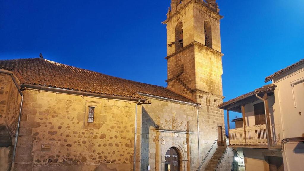 Iglesia de Santa María, en Baños de Montemayor (Cáceres).