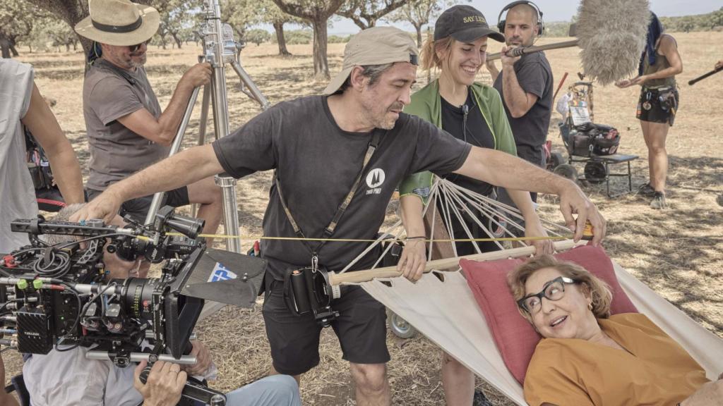 Carmen Machi, en una hamaca, durante un descanso