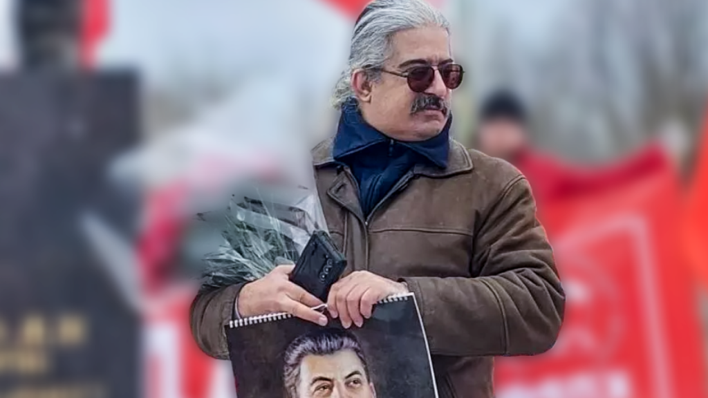 Selim, bisnieto de Stalin, fotografiado recientemente en un acto de homenaje a su bisabuelo.