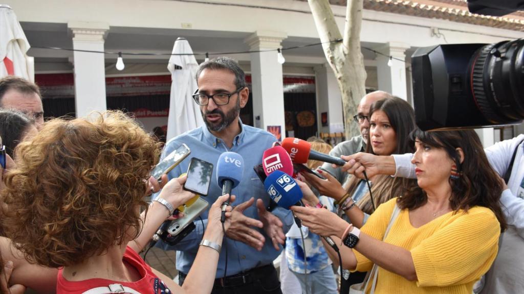 Sergio Gutiérrez, secretario de Organización del PSOE CLM, este viernes en Albacete.