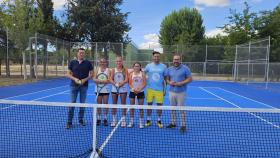 Inauguración de la pista de tenis en Tordesillas