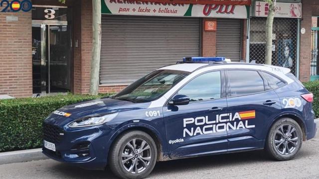 Un vehículo de la Policía Nacional