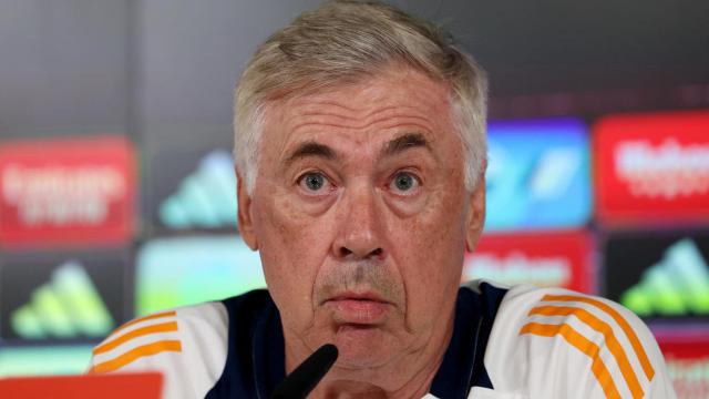 Carlo Ancelotti, durante una rueda de prensa.