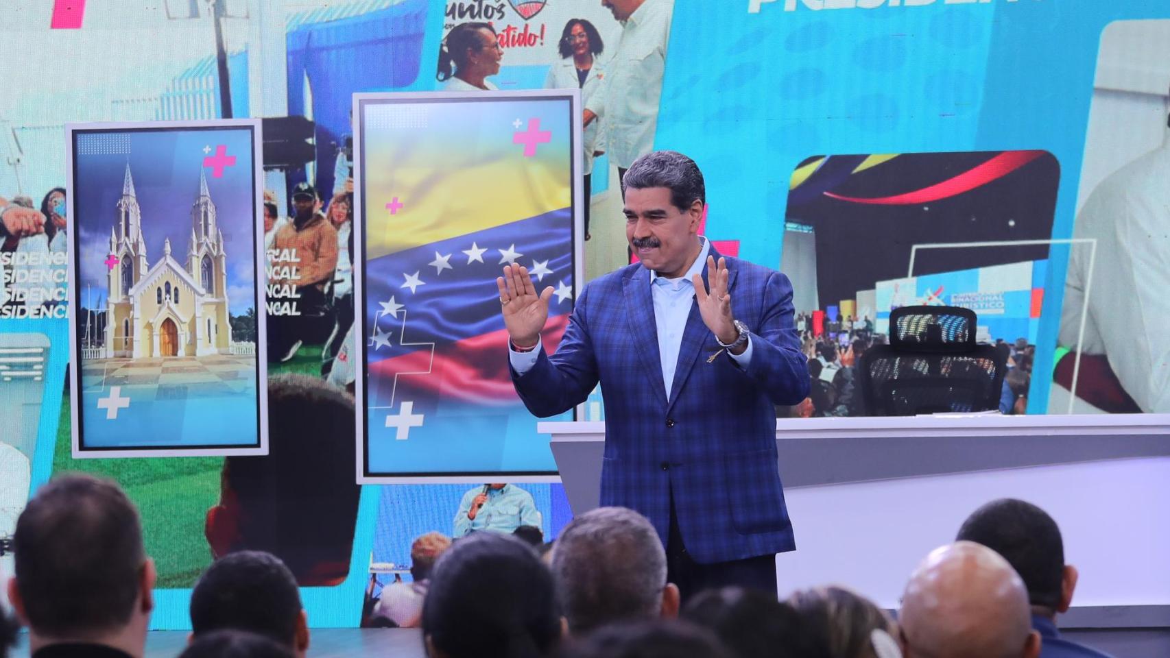 El presidente venezolano, Nicolás Maduro, hablando durante la transmisión de su programa Maduro+ el pasado 9 de septiembre.