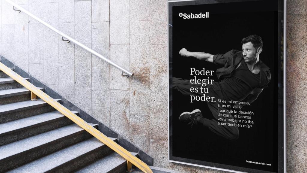 Imagen de la campaña publicitaria de Sabadell.