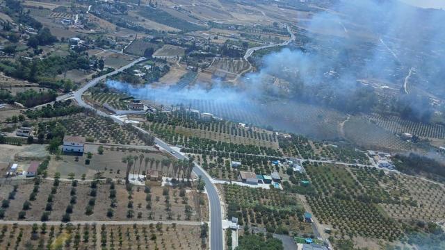 El incendio en Alhaurín el Grande (Málaga).