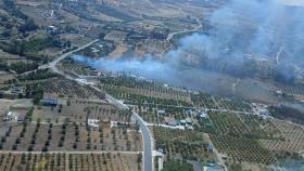 El incendio en Alhaurín el Grande (Málaga).