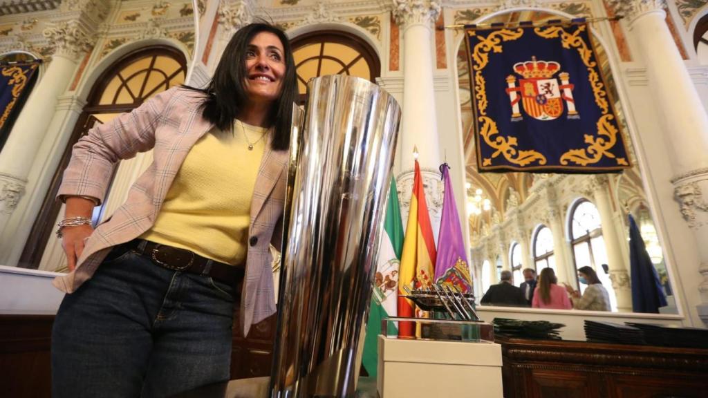 Pepa Moreno, presidenta del Balonmano Málaga Costa del Sol