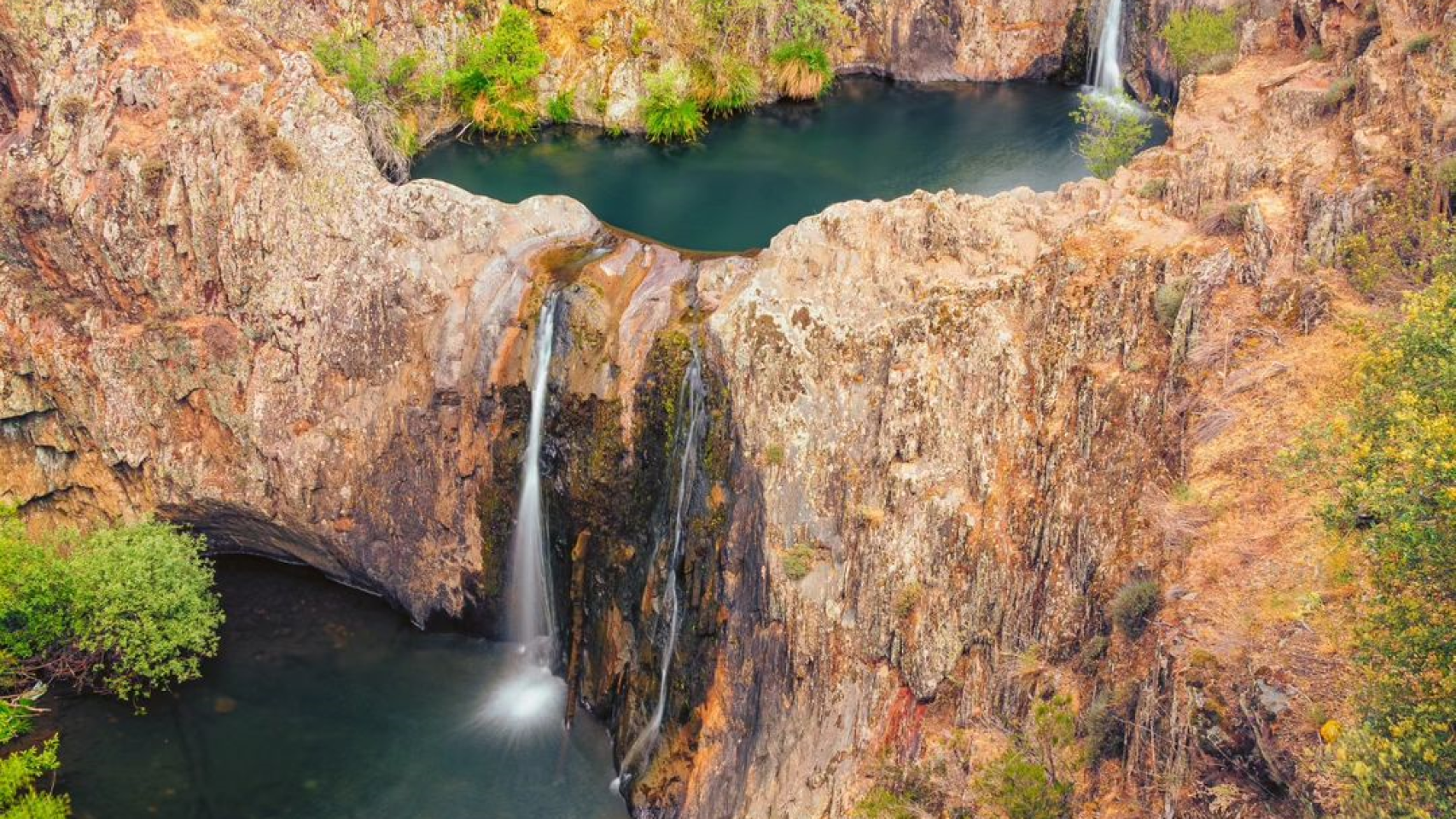 Pozas y cascadas de Aljibe, Guadalajara.