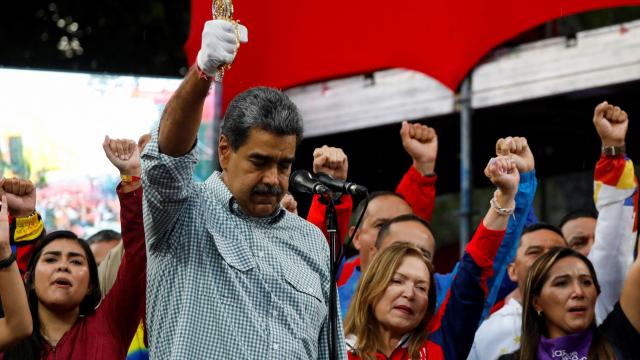 Nicolás Maduro durante un acto en Caracas.