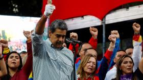 Nicolás Maduro durante un acto en Caracas.