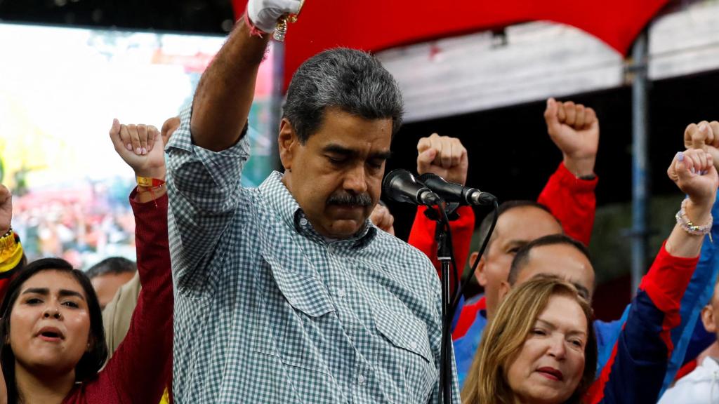 Nicolás Maduro durante un acto en Caracas.