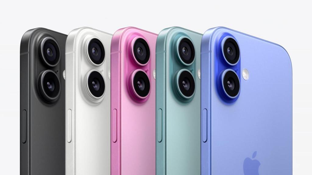 Los iPhone 16 en todos sus colores.