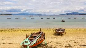 Playa de O Bao, en la Ría de Arousa