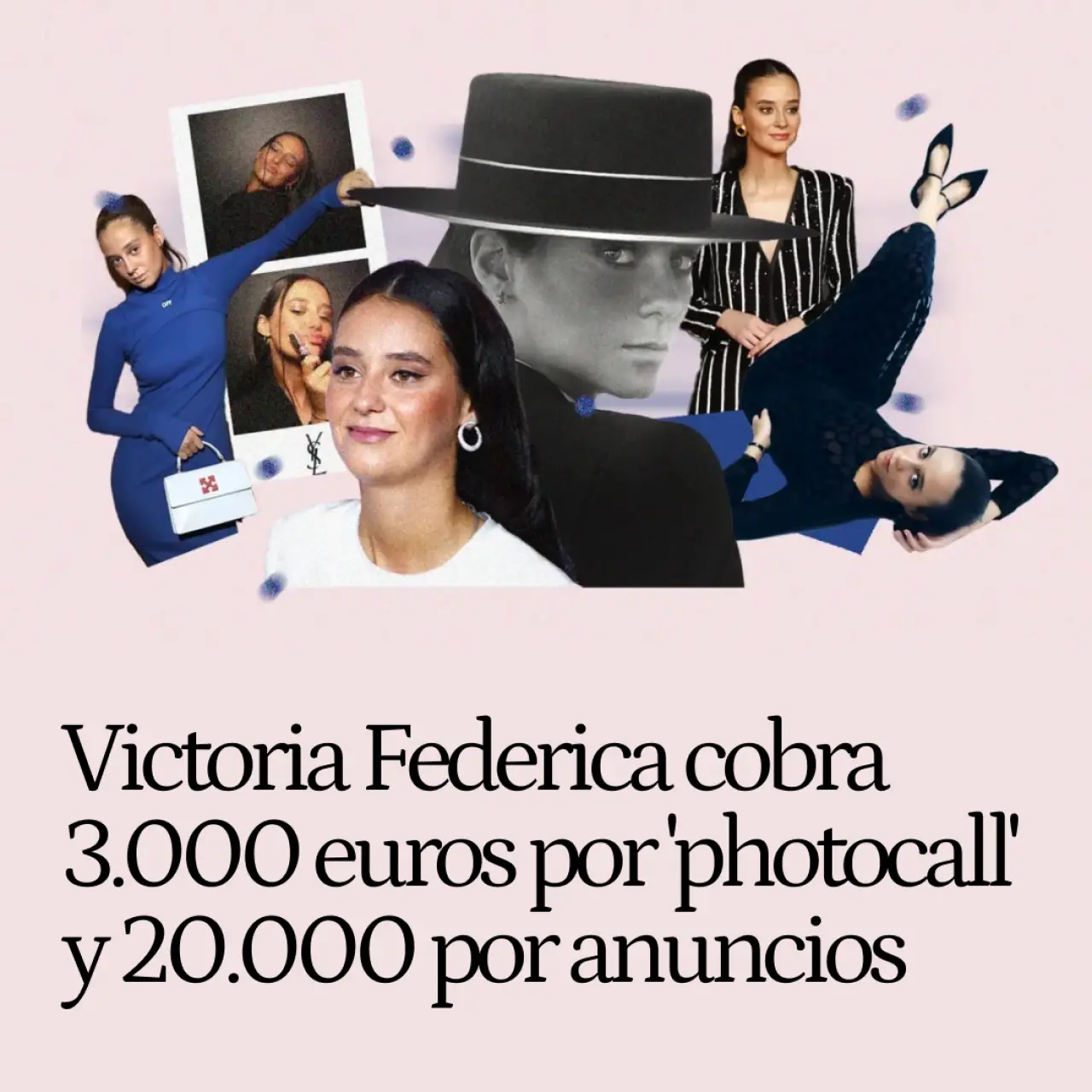 Victoria Federica cobra 3.000 euros por 'photocall', 12.000 en la TV y 20.000 por anuncios... y sin carrera