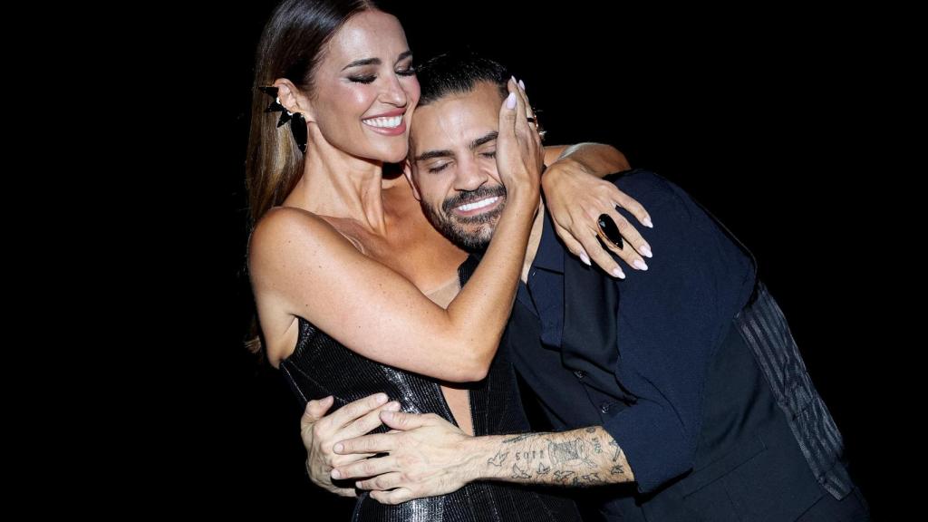 Paula Echevarría y Michael Costello en la Mercedes-Benz Fashion Week.