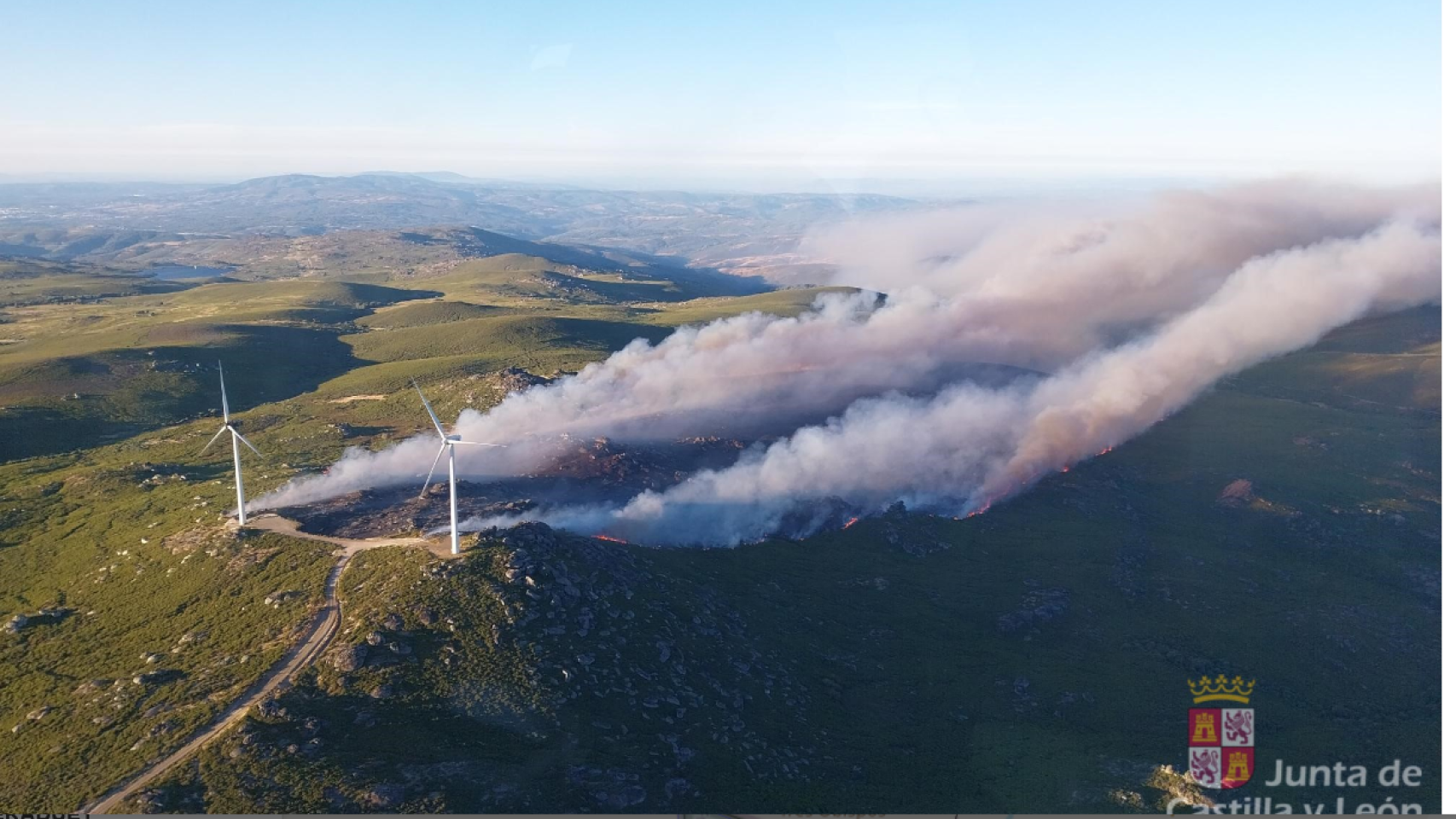 Incendio en la provincia de Zamora