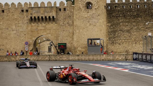 Charles Leclerc, en el GP de Azerbaiyán