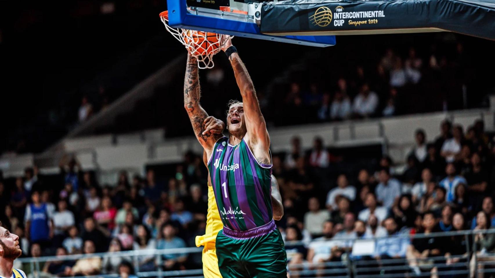 Dylan Osetkowski, jugador del Unicaja de Málaga