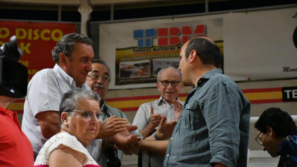 Fernando y Luis Cuadri en la plaza de toros 'La Sagra'.