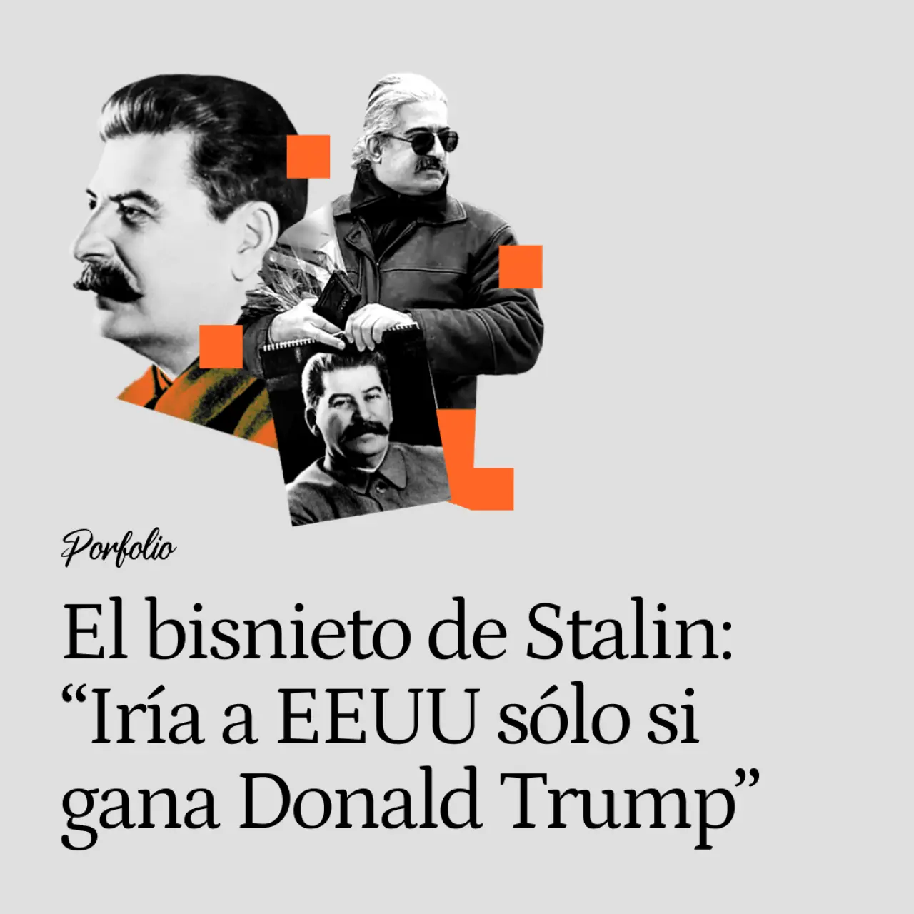 Selim, el bisnieto sordo de Stalin que hace regalos a Putin: 