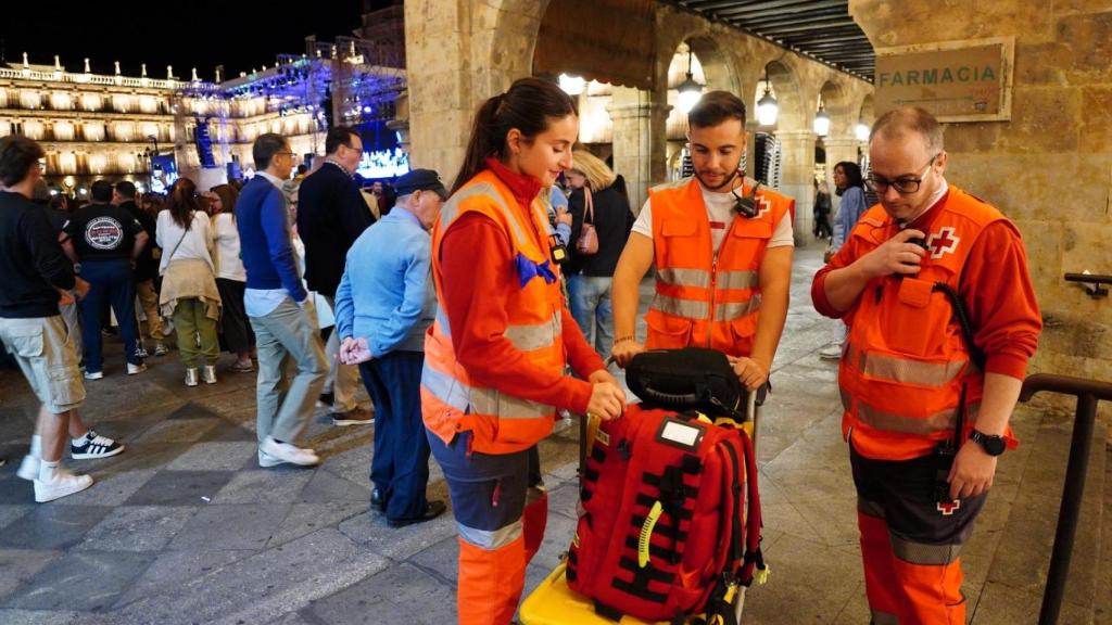 Equipos de Socorros de Cruz Roja en Salamanca en los conciertos 2024