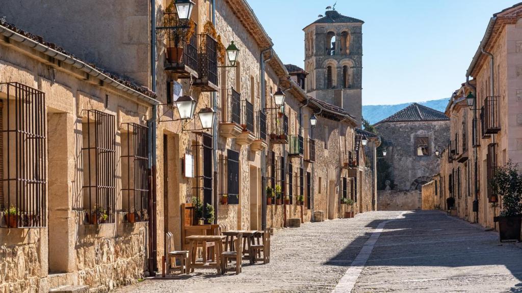 Una calle de Pedraza.