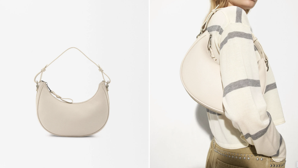 Bolso de hombro hobo.