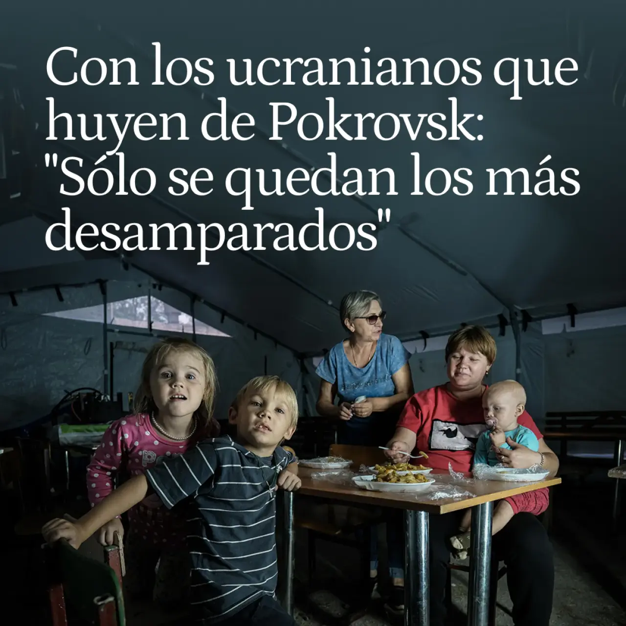 Con los ucranianos que huyen del infierno de Pokrovsk: "Sólo se quedan los más desamparados"