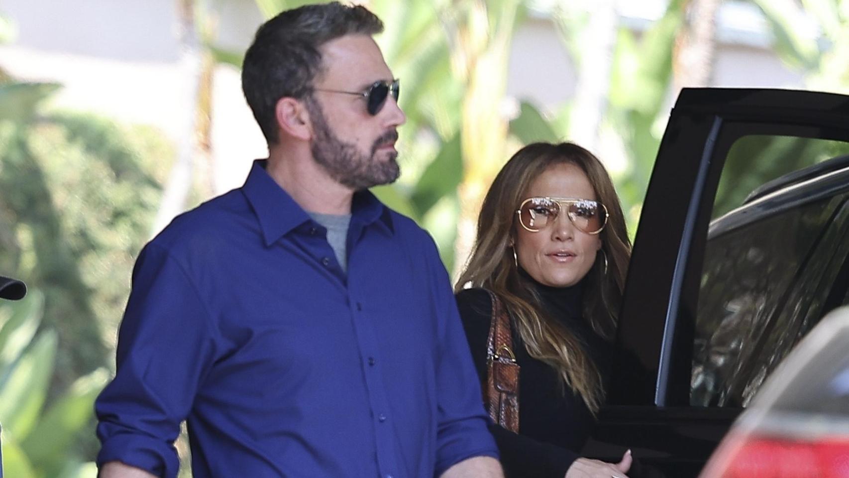 Ben Affleck y Jennifer Lopez llegando al Hotel Beverly Hills, el pasado sábado, 14 de septiembre.