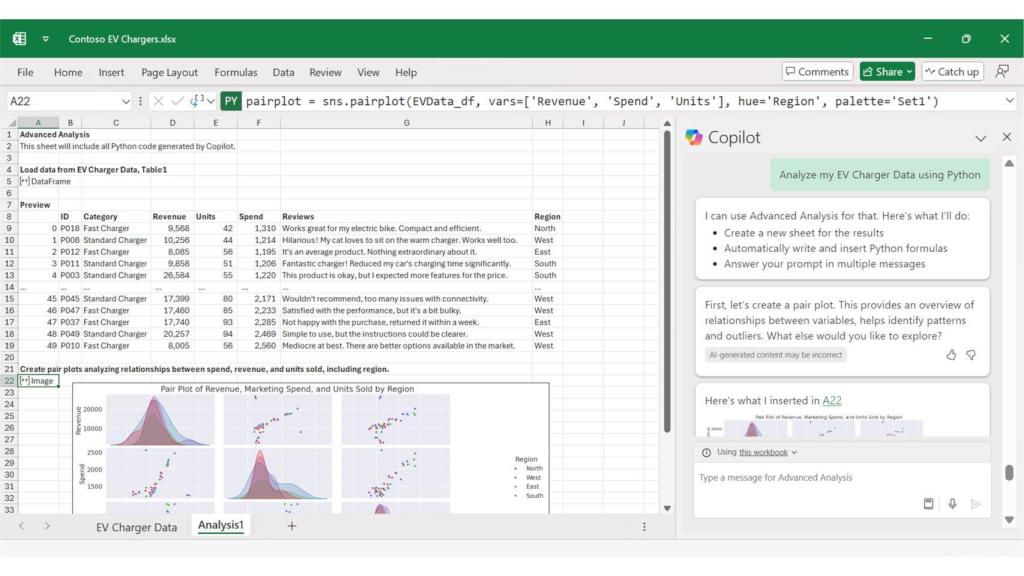 Copilot en Microsoft Excel