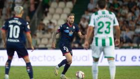 José Ángel en el partido contra el Córdoba.