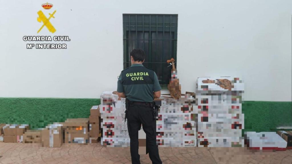 Productos intervenidos por la Guardia Civil.