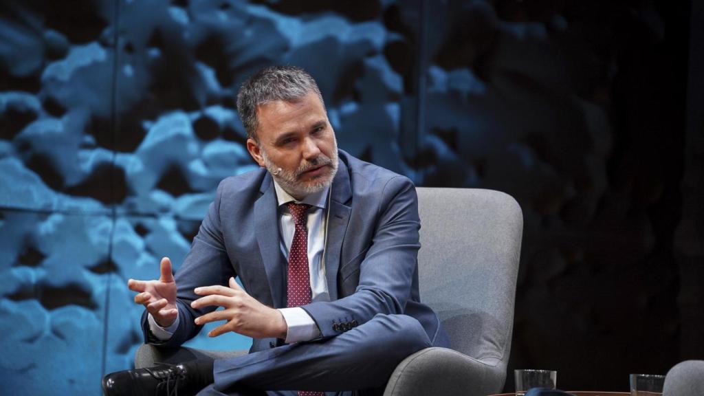 Mario Zarzuela en un momento durante la mesa redonda.