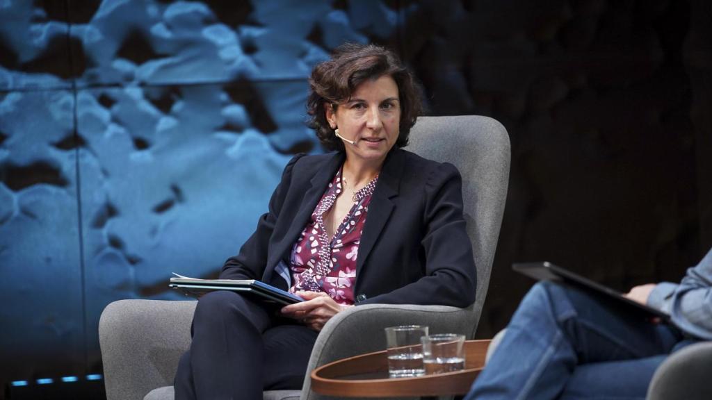 Sophie Muller, en un momento durante la mesa redonda.