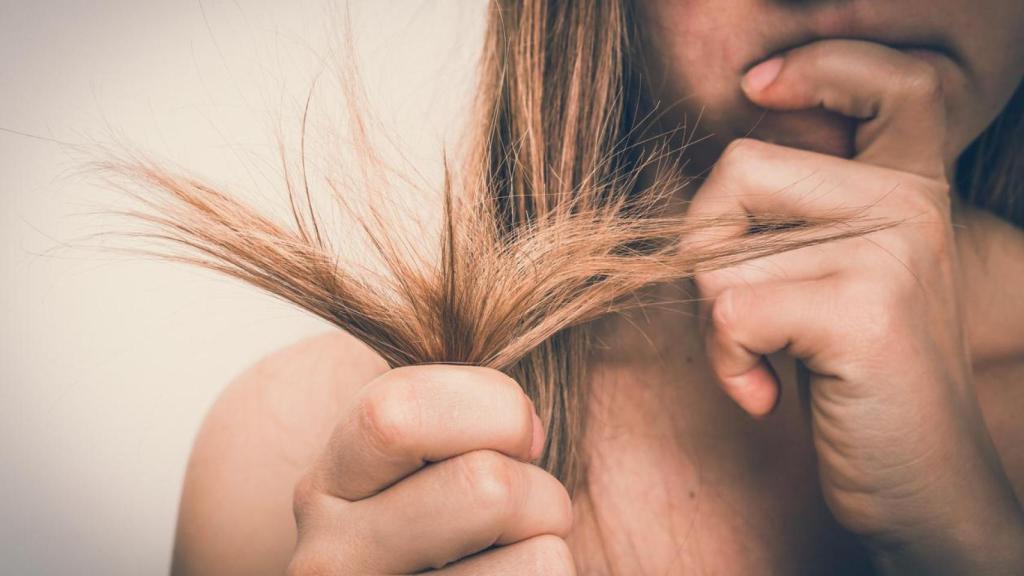 El cabello también tiende a volverse más áspero y quebradizo.