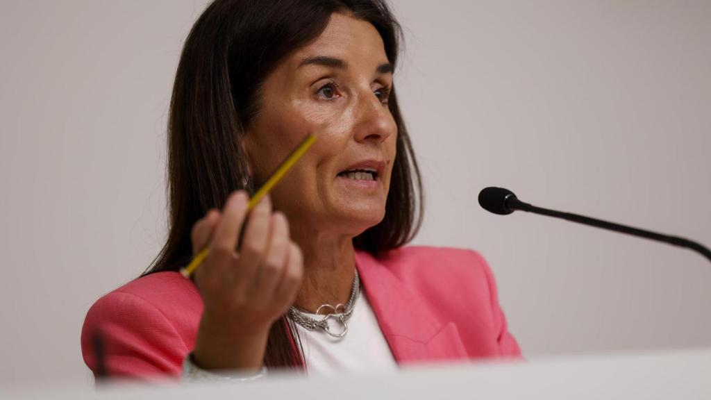 Ruth Merino tras el pleno del Consell de este martes