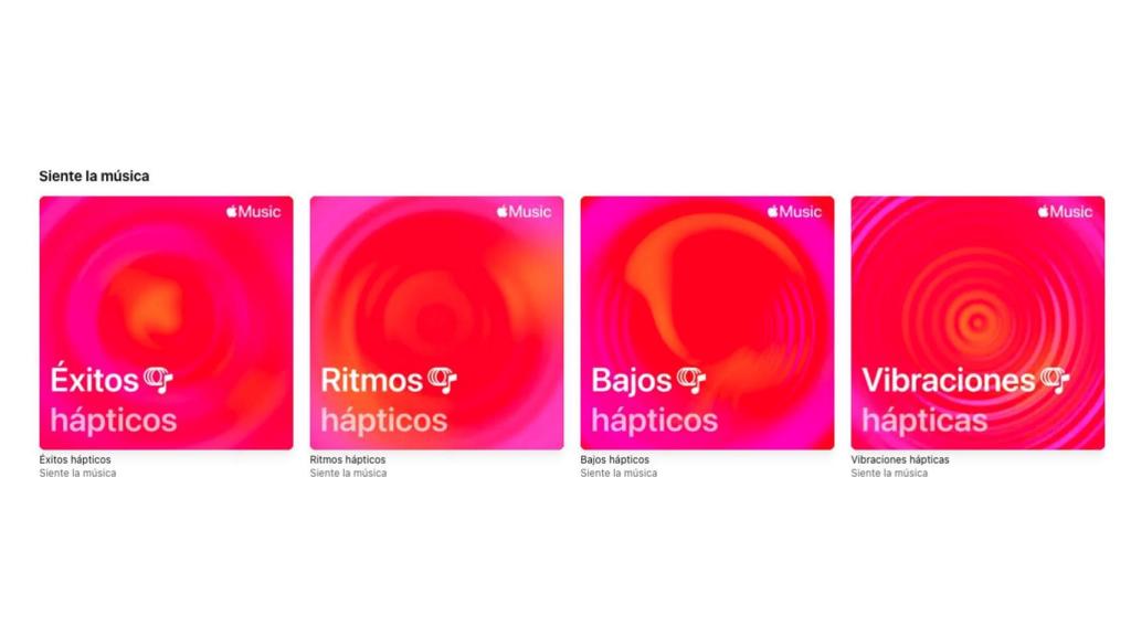 Nuevas playlists con Música Háptica.