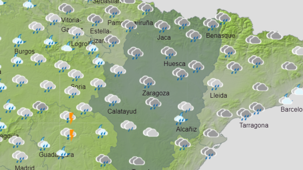 Predicción de la Aemet para el sábado 21 de septiembre.