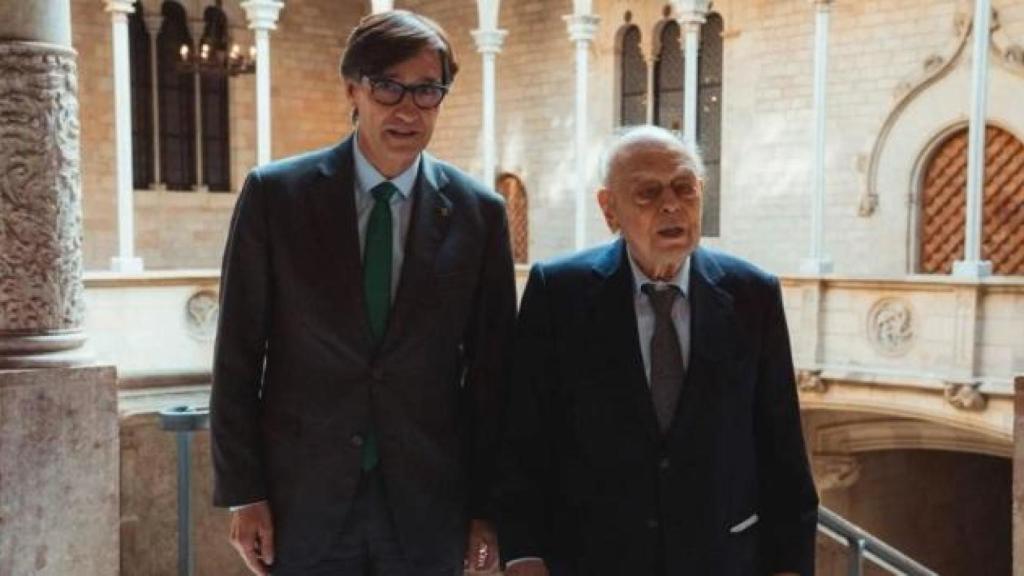 Illa se reúne con Jordi Pujol en la Generalitat.