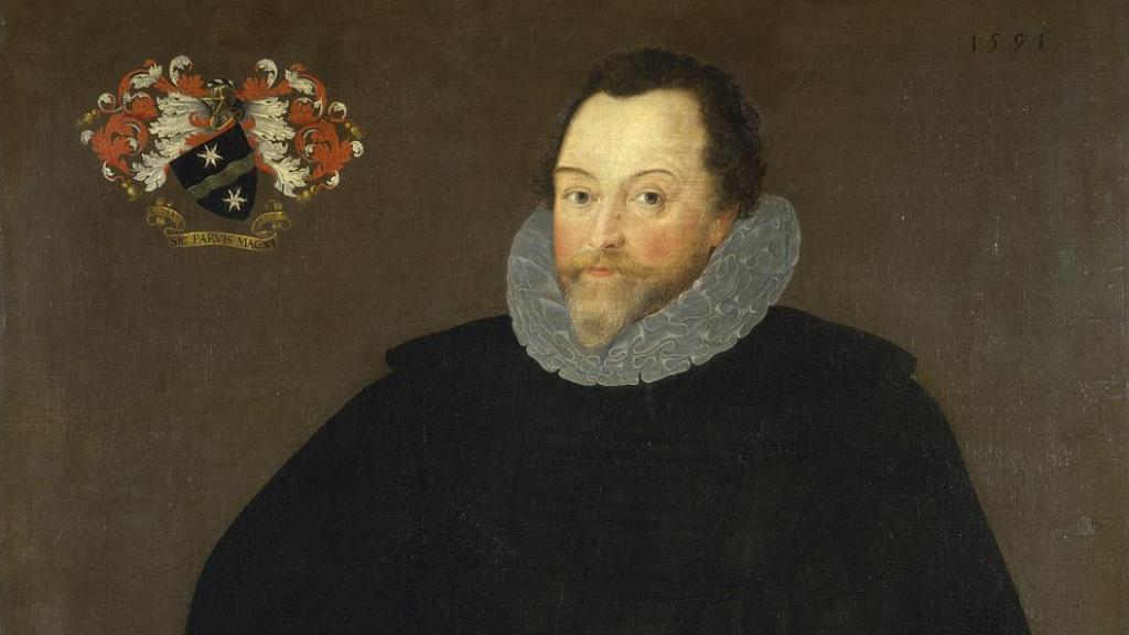 Marcus Gheeraerts el Joven, 1591: Retrato de sir Francis Drake.