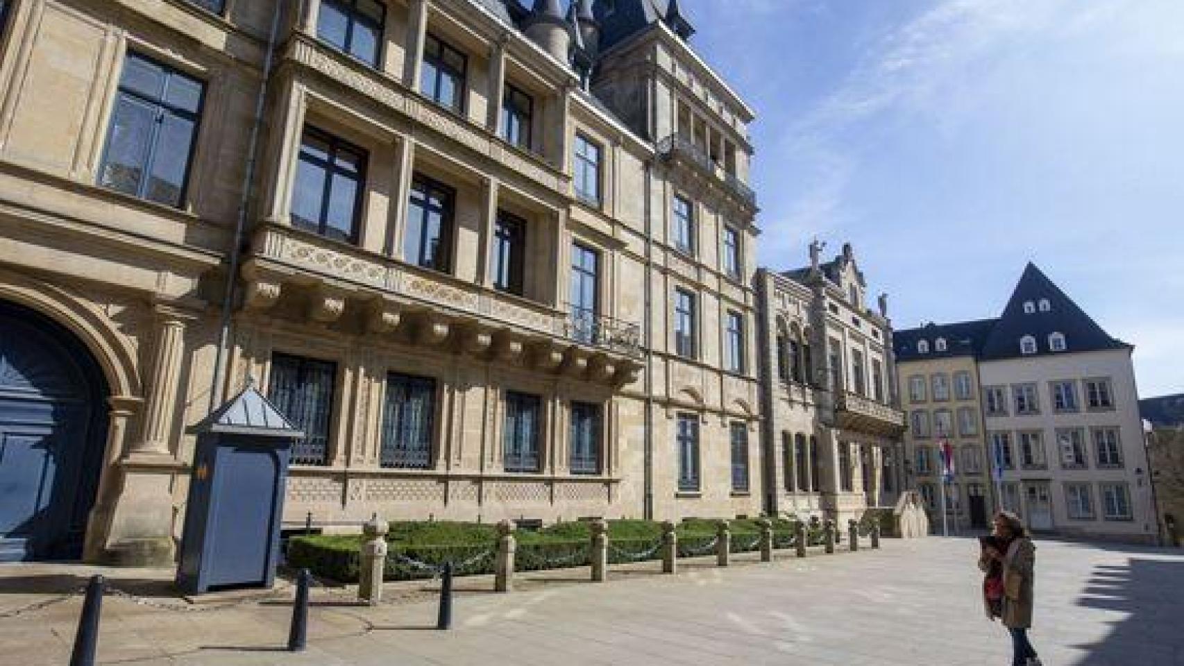 Vista del Palacio Gran Ducal de Luxemburgo.