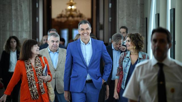 El presidente del Gobierno, Pedro Sánchez, este lunes en el Congreso de los Diputados.