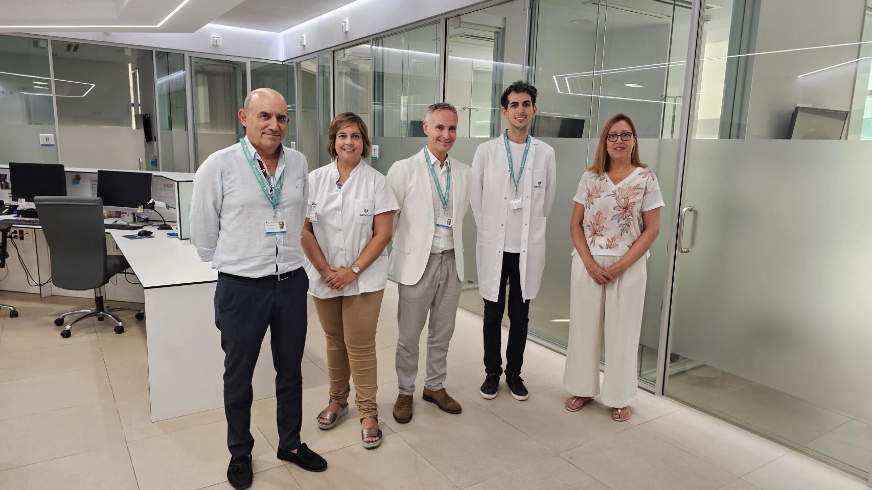 El equipo de la unidad investigación de pacientes oncológicos en el Hospital Quirónsalud Málaga.