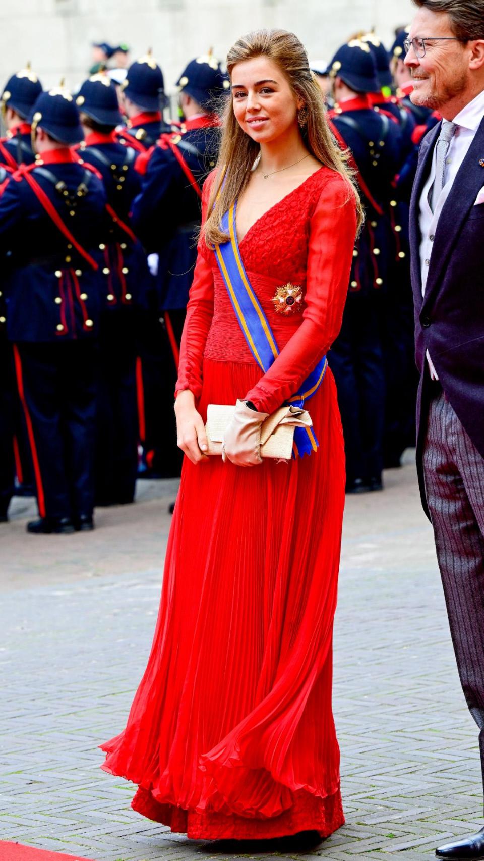 Alexia, con un vestido de la Reina.