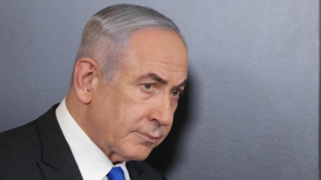 El primer ministro israelí, Benjamin Netanyahu, antes de una rueda de prensa reciente.