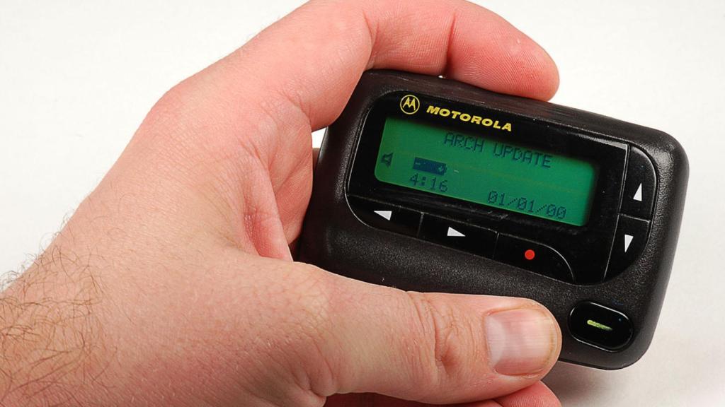 Un antiguo modelo de busca o beeper