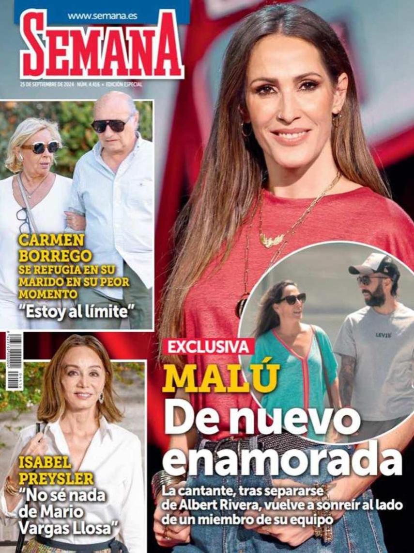 La portada de la revista 'Semana' en la que se habla del nuevo amor de la cantante.