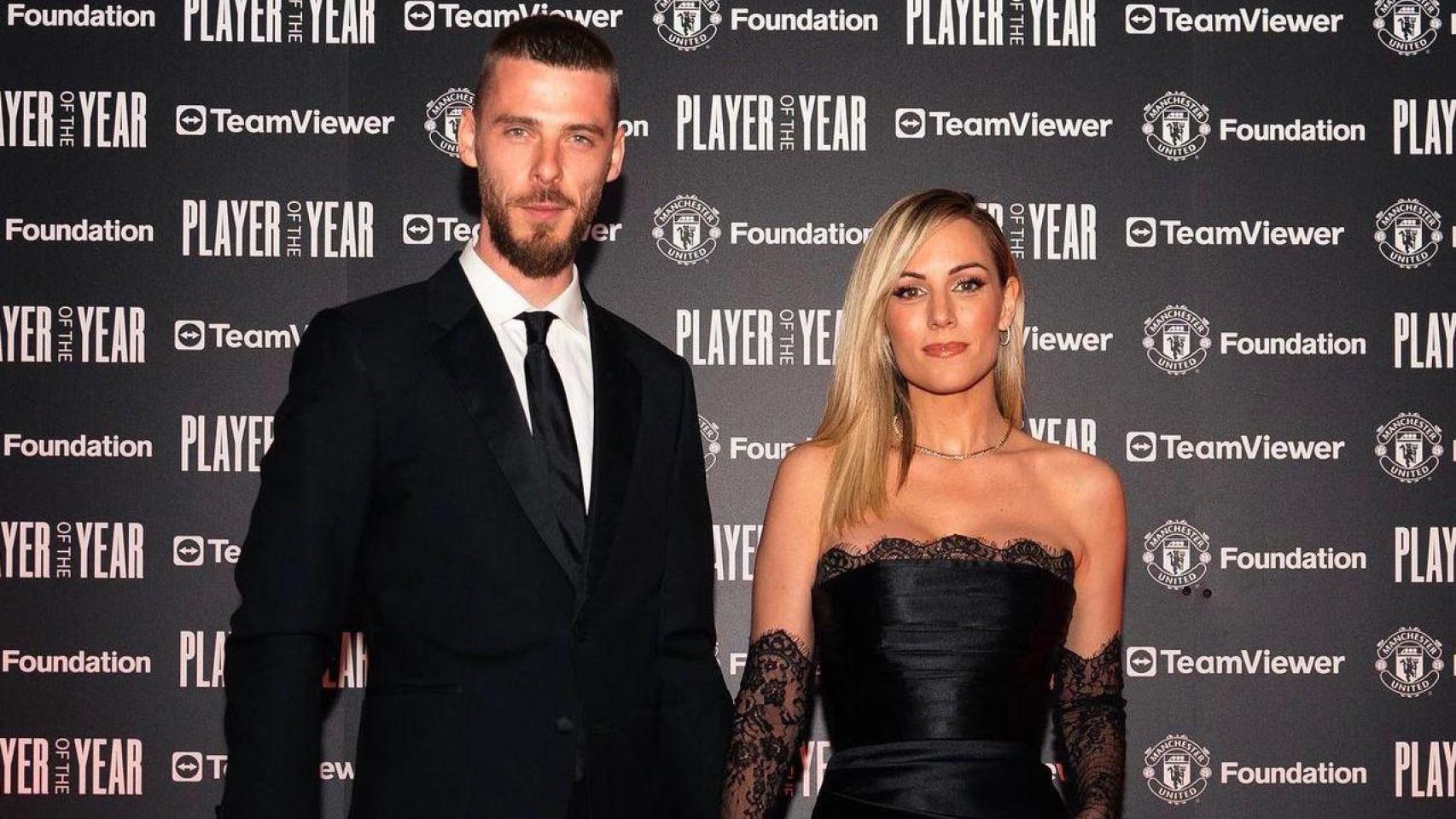 Edurne y David de Gea.